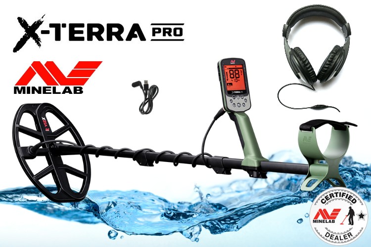 Minelab X-Terra PRO Metalldetektor mit Kopfhörer